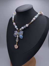 Image 6 of Ethereal Mermaid Bow Clam Shell Necklace