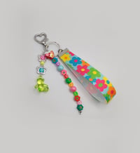 Image 4 of Colorful Smiley Flower Decora Keychain