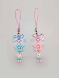 Image 4 of Pastel Matching Bunny Star Keychain