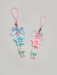 Image 5 of Pastel Matching Bunny Star Keychain