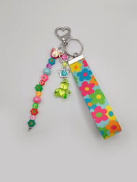 Image 5 of Colorful Smiley Flower Decora Keychain