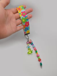 Image 6 of Colorful Smiley Flower Decora Keychain