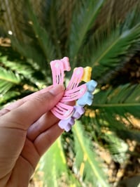 Image 4 of Cute Pastel Bear Hair Clips 4 piece set