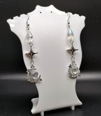 Image 1 of Celestial Magical Moon & Star Crystal Earrings