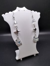 Image 2 of Celestial Magical Moon & Star Crystal Earrings