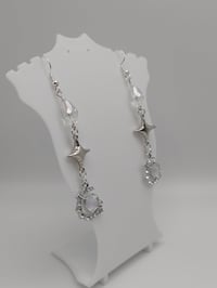 Image 4 of Celestial Magical Moon & Star Crystal Earrings