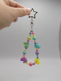 Image 3 of Pastel Rainbow Pony Keychain