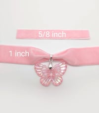 Image 4 of Pink Butterfly Fairy Choker