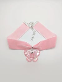 Image 5 of Pink Butterfly Fairy Choker