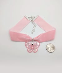 Image 6 of Pink Butterfly Fairy Choker