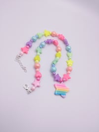 Image 3 of Pastel Rainbow Fairy Kei Necklace