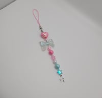 Image 4 of Pink & Blue Decora Keychain Phone Strap