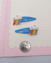 Image 5 of Rainbow Hair Clips 2pc Set