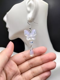 Image 1 of Dreamy Fairy Butterfly Teardrop Earrings