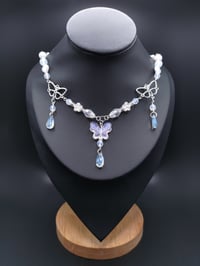 Image 2 of Dreamy Butterfly Fairy Teardrop Necklace