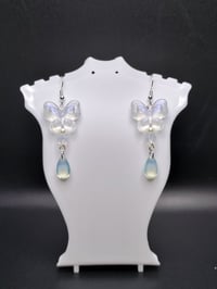 Image 2 of Dreamy Fairy Butterfly Teardrop Earrings