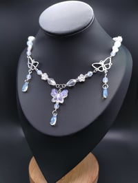 Image 3 of Dreamy Butterfly Fairy Teardrop Necklace