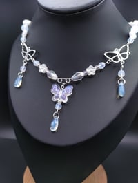 Image 4 of Dreamy Butterfly Fairy Teardrop Necklace