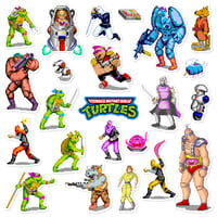 Image 1 of Teenage Mutant Ninja Turtles Arcade Sticker/Magnet Sets