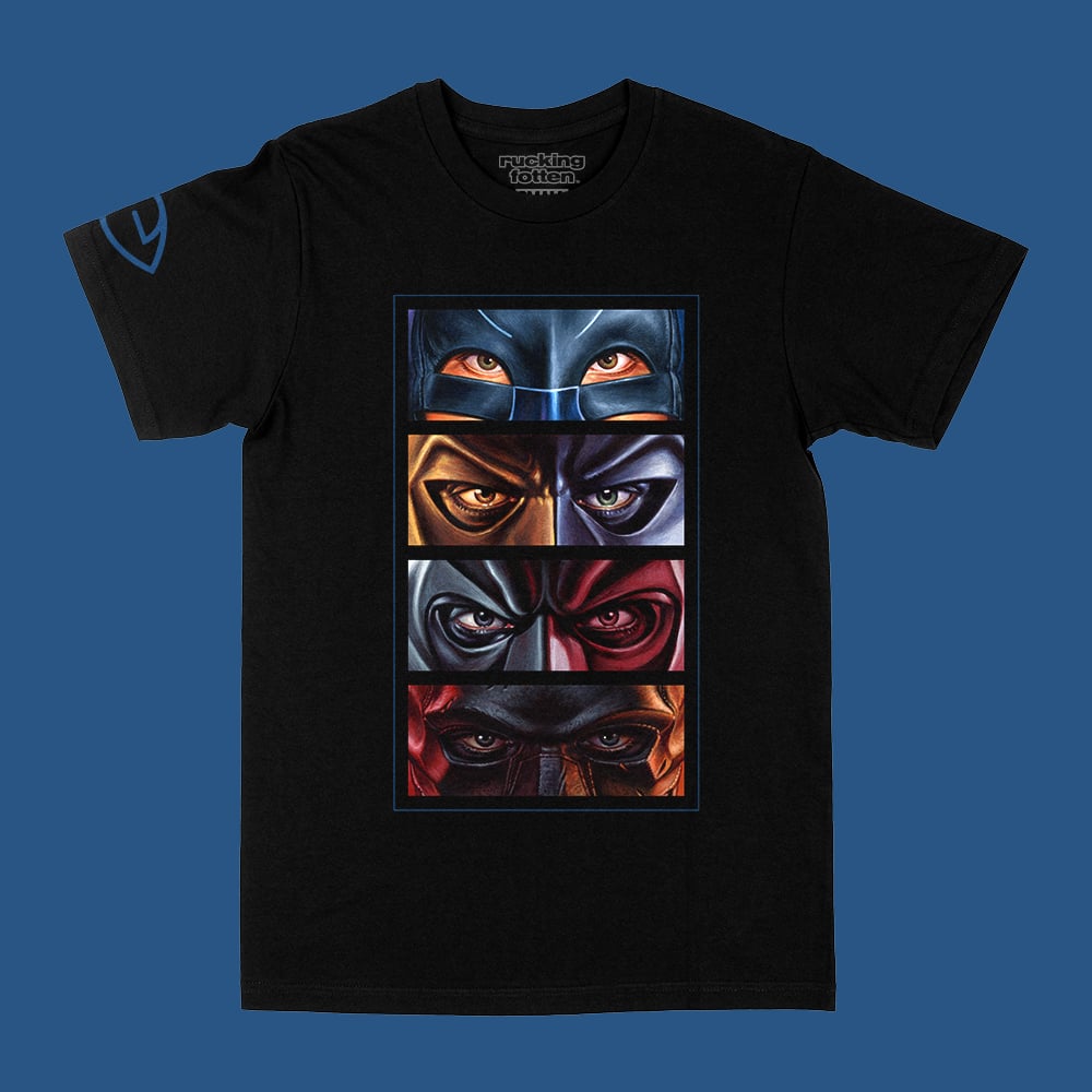 "Capes and Cowls" Eyes Without a Face Tees