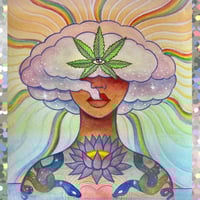 Image 1 of Higher Thinking Glitter sticker