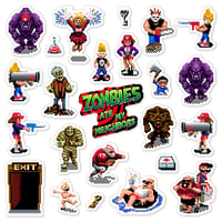 Image 1 of Zombies Ate My Neighbors Sticker Set (24 Pieces)