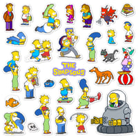 Image 1 of The Simpsons Arcade Sticker Set (29 Pieces)