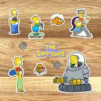 Image 2 of The Simpsons Arcade Sticker Set (29 Pieces)