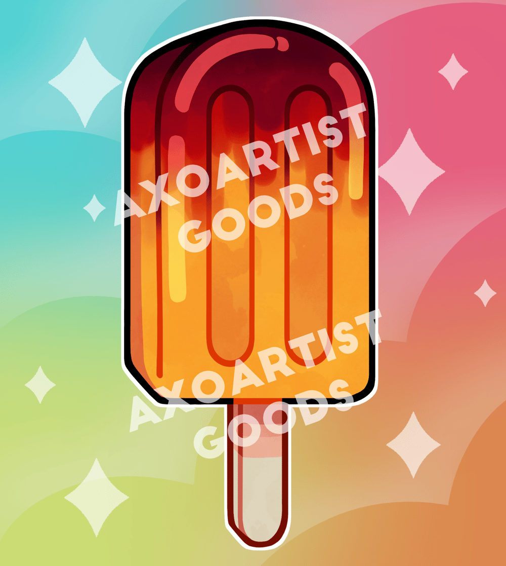 Image of Mango Chamoy Popsicle Keychain Charm