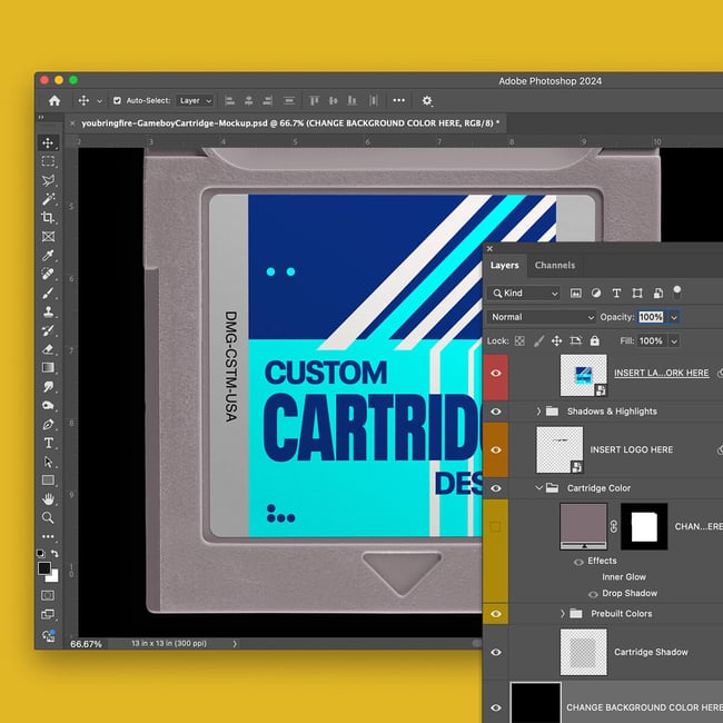 Gameboy Cartridge Mockup