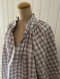 Image 4 of The Bea Top - Silver Grey Check