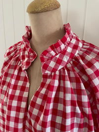 Image 1 of The Bea Top - Red Check