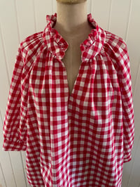 Image 3 of The Bea Top - Red Check