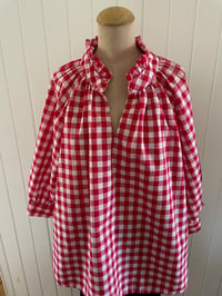 Image 4 of The Bea Top - Red Check