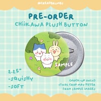 Image 2 of Chiikawa Plush Button