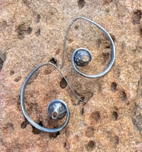 Image 3 of Silver Barnacle earrings