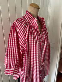 Image 2 of The Bea Top - Hot Pink Check