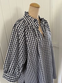 Image 2 of The Bea Top - Navy Check