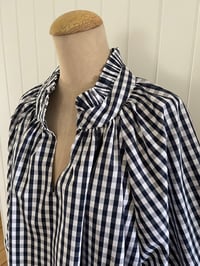 Image 3 of The Bea Top - Navy Check