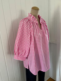 Image 1 of The Bea Top - Pink Check