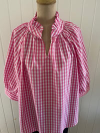 Image 2 of The Bea Top - Pink Check