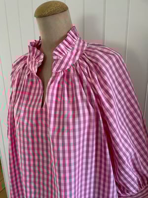 Image of The Bea Top - Pink Check