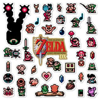 Image 1 of The Legend of Zelda: Link's Awakening DX Sticker/Magnet Sets