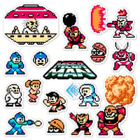 Image 1 of Mega Man Sticker/Magnet Sets