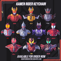 Image 1 of Heisei Kamen Rider Part 1 - Acrylic Keychain