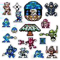 Image 1 of Mega Man III Sticker Set (16 Pieces)