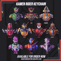 Image 1 of Heisei Kamen Rider Part 2 - Acrylic Keychain