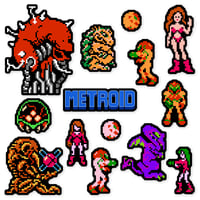 Metroid Sticker/Magnet Sets