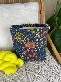 Image 3 of Sac à projet Berlioz Small "champ blanc", "champ bleu" et "plantes bleu"