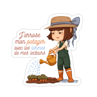 Image 1 of Sticker "J'arrose mon potager"